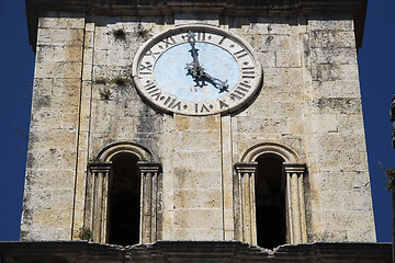 Image showing St Nicholas church in Perast clock tower