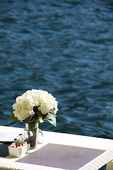 Image showing Shoreside table setting