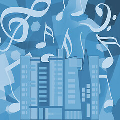 Image showing Music in the city