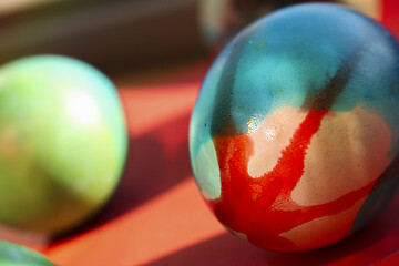 Image showing Vivid colored eggs