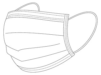 Image showing Medical mask isolated