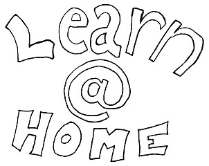 Image showing Learn @ home words