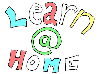 Image showing Learn @ home words