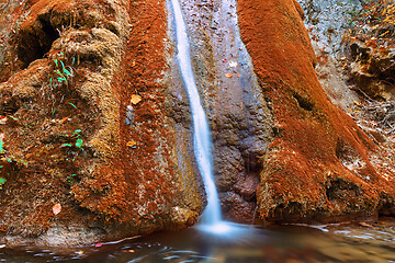 Image showing Susara waterfall flowing in autumn season