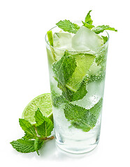 Image showing glass of Mojito cocktail