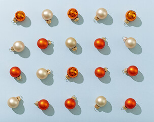 Image showing Christmas balls pattern