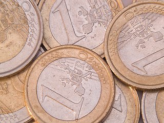 Image showing Euro Coins Close-up