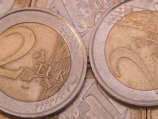 Image showing Euro Coins Close-up