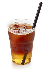 Image showing iced layered coffee drink