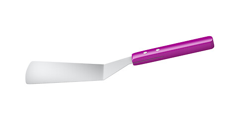 Image showing Metal kitchen spatula