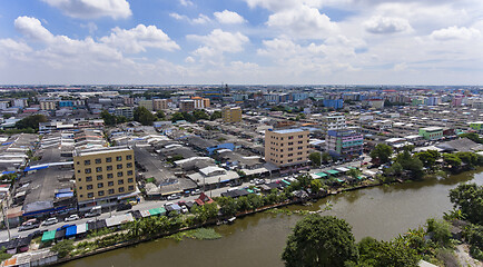 Image showing Aerial view, Samut Prakan province in Thailand