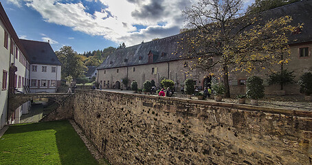 Image showing Monastery Ebersbach in autumn