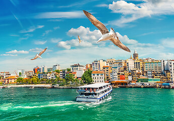 Image showing Galata tower by day