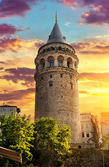 Image showing Famous Galata Tower