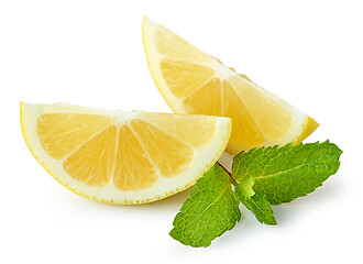 Image showing lemon and mint