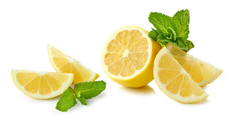 Image showing lemon and mint