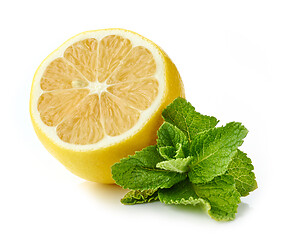 Image showing lemon and mint