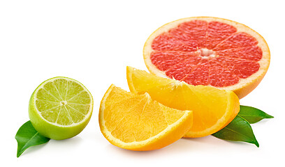 Image showing various citrus fruits