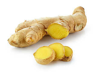 Image showing fresh ginger root