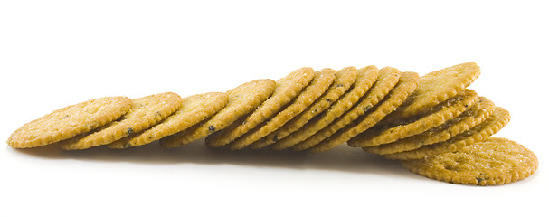 Image showing crackers on white background