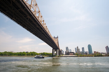 Image showing Queensboro Bridge and Queens New York USA