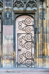 Image showing door of Saint Theobald\'s Church, Thann