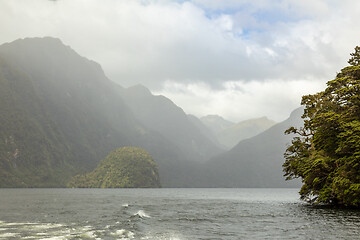 Image showing Doubtful Sound Fiordland National Park New Zealand