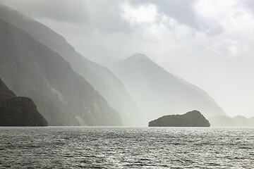 Image showing Doubtful Sound Fiordland National Park New Zealand