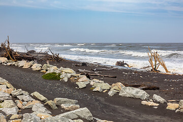 Image showing jade beach Hokitika, New Zealand