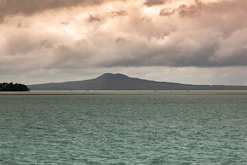 Image showing bad weather day at the ocean near Auckland New Zealand