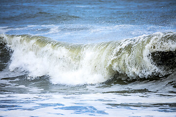 Image showing stormy ocean scenery background