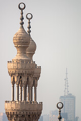 Image showing mosque minaret in Cairo Egypt