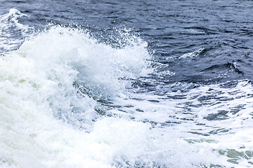 Image showing stormy ocean scenery background