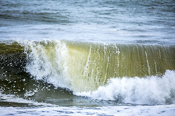 Image showing stormy ocean scenery background