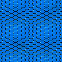 Image showing seamless blue hexagon texture