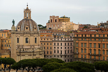 Image showing ROME, ITALY - APRILL 21, 2019: erial scenic view of Rome, Italy. Scenery of Roma city