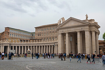 Image showing VATICAN CITY, ITALY - APRILL 21, 2019: Saint Peter Square in Vatican City, Rome
