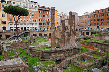 Image showing ROME, ITALY - APRILL 21, 2019: Archaeological area of Largo Torre Argentina. Rome