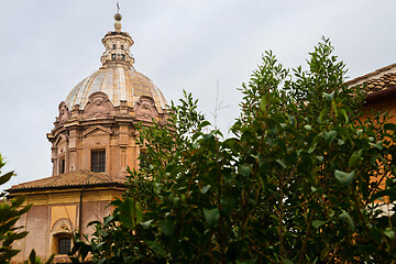 Image showing ROME, ITALY - APRILL 21, 2019: Aerial scenic view of Rome, Italy. Scenery of Roma city