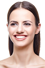 Image showing beautiful girl with healthy teeth