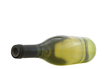 Image showing White wine bottle