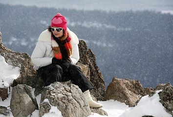 Image showing Snowing