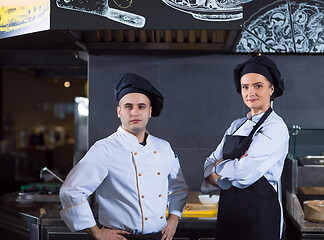 Image showing Portrait of two chefs