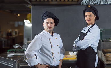 Image showing Portrait of two chefs