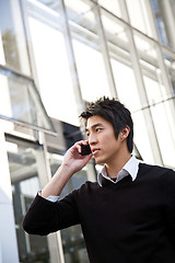 Image showing Casual asian businessman