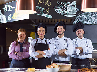 Image showing Portrait of group chefs