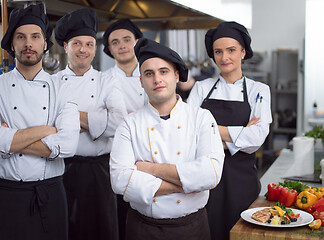 Image showing Portrait of group chefs