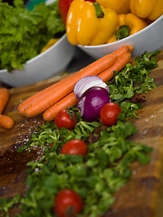 Image showing delicious assortment of farm fresh vegetables