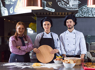 Image showing Portrait of group chefs