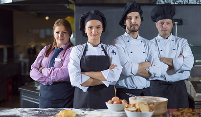 Image showing Portrait of group chefs